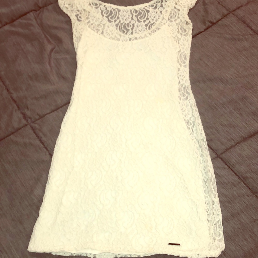 Abercrombie & Fitch cotton tank dress lace overlay
